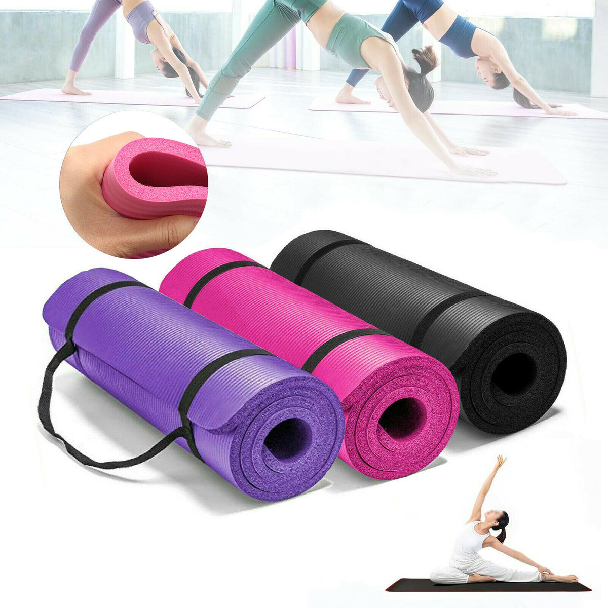 Widened Non-slip Sports Fitness Healing Mat