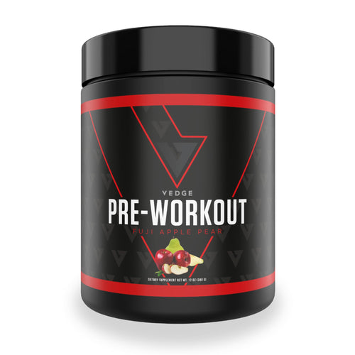 vedge Pre Workout Powder - Workout Powder for Energy & Endurance - Vegan Pre Workout with Beta Alanine L-Taurine Caffeine & Citrulline - Pre Workout for Men & Women - Fuji Apple Pear Flavor
