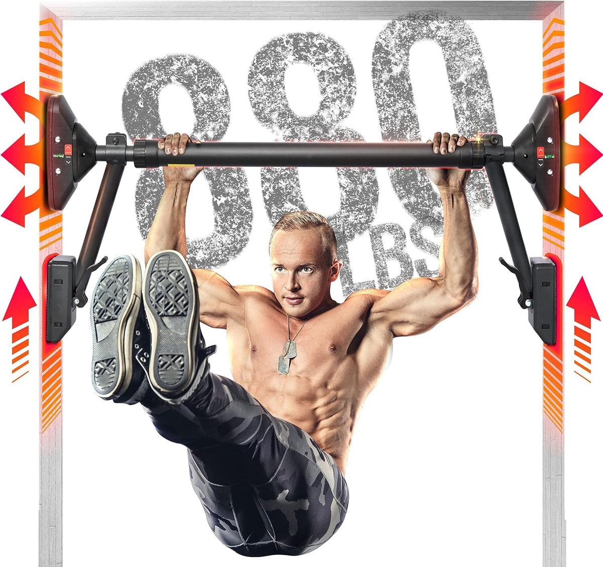 Pull Up Bar/Chin up bar Upper Body Workout Bar Super load-bearing: Dual Security Locking Two-way Support Fitness Strength Training Equipment